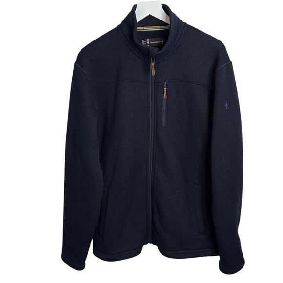 Smartwool Men's Active Fleece Navy Full-Zip Jacket M-294 Sz XL - Picture 1 of 9